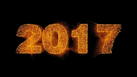 2017 particles lable Stock Footage 70850860