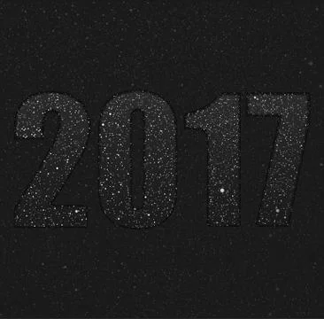 2017 in the style of the sky. Eps 10. Stock Illustration