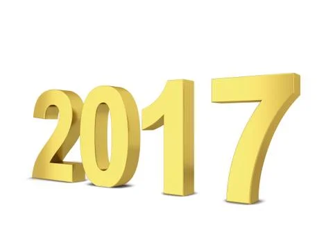 2017 text Stock Illustration