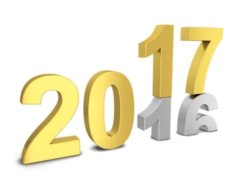 2017 text Stock Illustration
