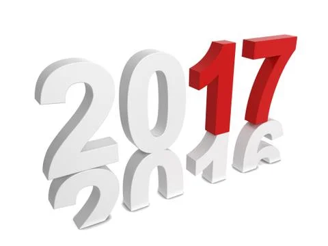 2017 text Stock Illustration