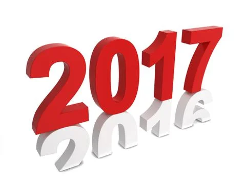 2017 text Stock Illustration