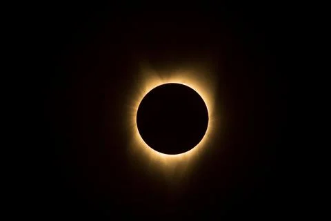 2017 Total Solar Eclipse in the United States of America Stock Photos