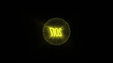 2017 Year animation. 2017 Year with shine 스톡 동영상 65996478