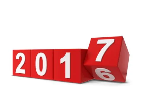 2017 year changing Stock Illustration