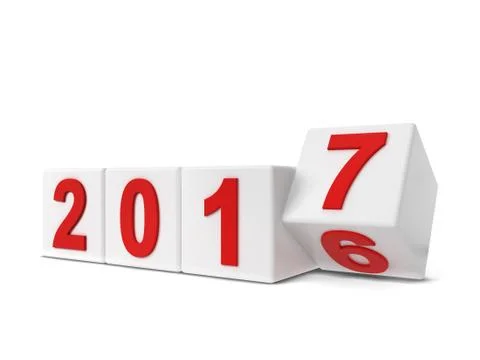 2017 year changing Stock-Illustration