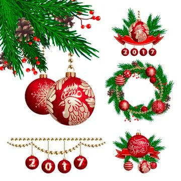 2017 Year Stock Illustration