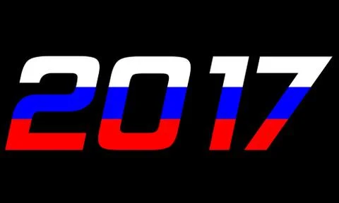 2017 Year.Russia Stock Illustration