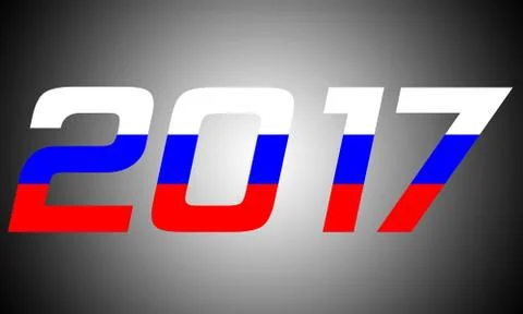 2017 Year.Russia Stock Illustration