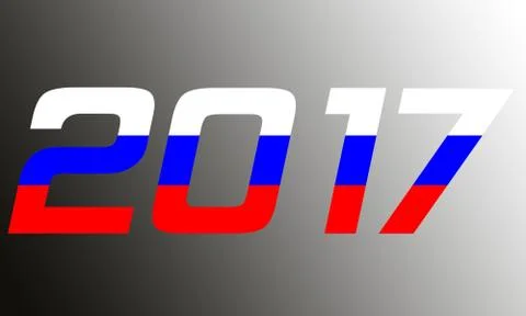 2017 Year.Russia Stock Illustration