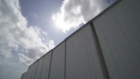 2017Clouds and flares on cabin TL 02 Stock Footage 104625719