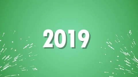 2018-2019 concept. New Year concept. Approach 2019. Move 2019. Video stock 88398843