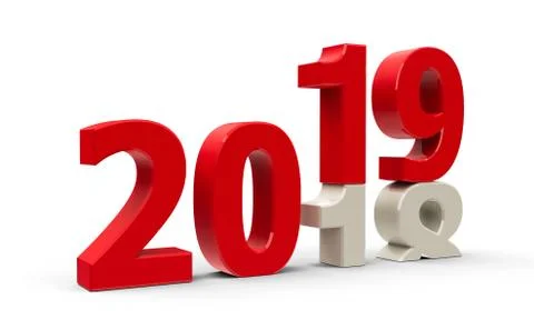 2018-2019 Stock Illustration