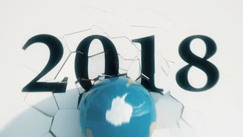 2018-2019 New Year concept text transition Video stock 98901641