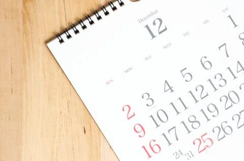 2018 calendar Stock Photos