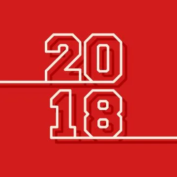 2018 cover template Stock Illustration