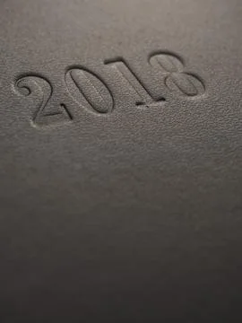 2018 on a dark background Stock Photos