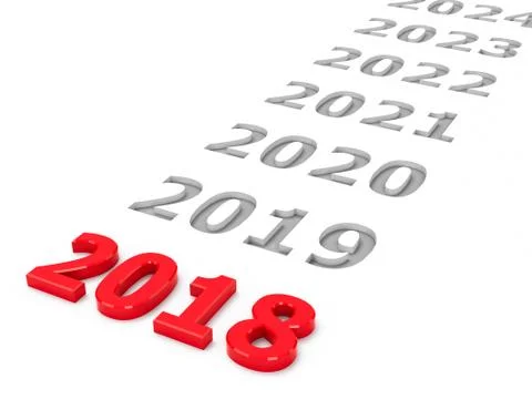 2018 future Stock Illustration
