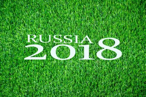 2018 on grass Stock Photos