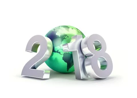 2018 Greeting symbol for environment Stock Illustration