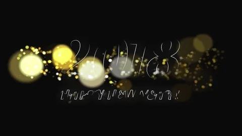 2018 happy new year Stock Footage 81181470