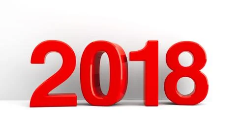 2018 icon background Illustrazione stock