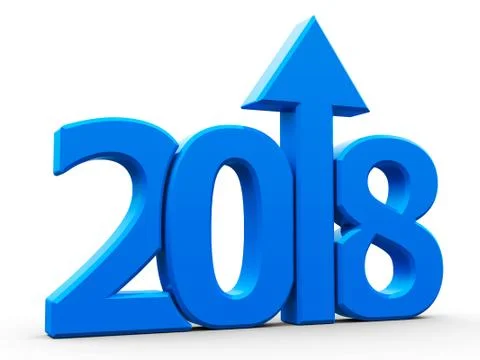 2018 icon compact blue with arrow Illustrazione stock
