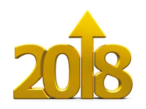 2018 icon compact gold with arrow Stock Illustration
