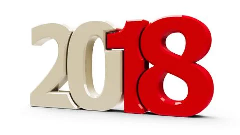 2018 icon compact red Stock Illustration