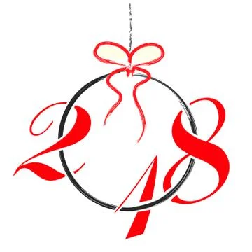 2018 illustration - Christmas ball vector Stock Illustration