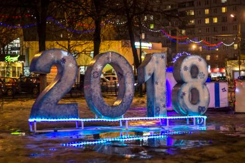 2018 light statue Stockfoto's