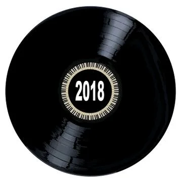 2018 Long Player Record Illustrazione stock