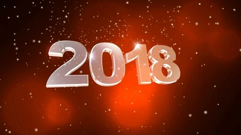 2018 New Year animation Stock Footage 83171086