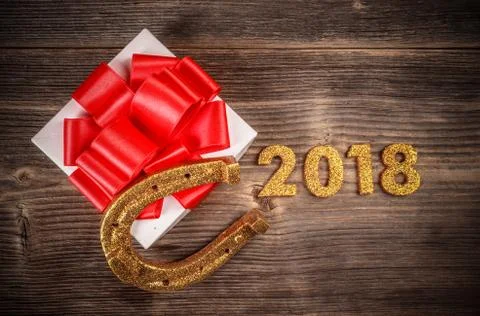2018 New Year concept Stock Photos