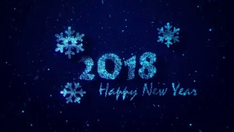 2018 New Year. Stock Footage 81560976