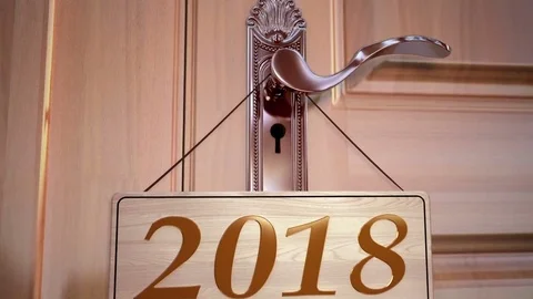 2018 New year opening animation Stock-Footage 80344212