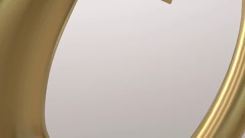 2018 New Year Text lettering. The camera fly away through 0 number Stock Footage 83085527