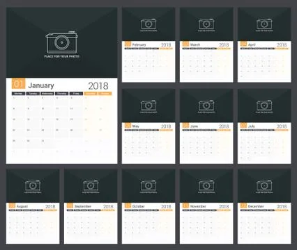 2018 Planner Stock Illustration