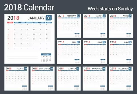 2018 Planner Stock Illustration