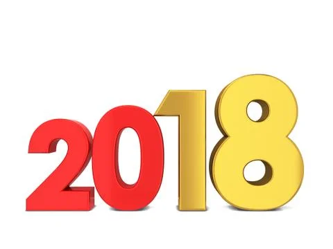 2018 text sign Stock Illustration