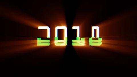 2018 words glitch interference noise light rays effect close up seamless loop 動画素材 83313178