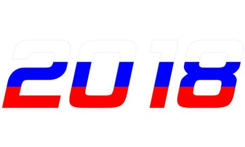 2018 Year.Russia Stock Illustration