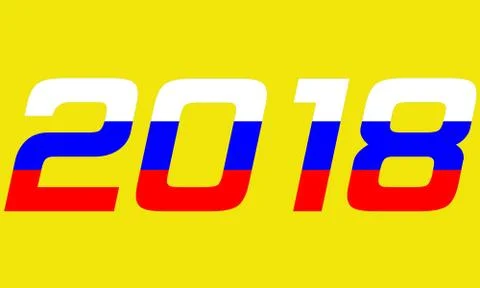 2018 Year.Russia Stock Illustration