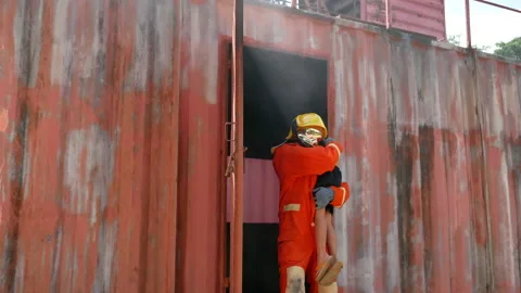 20181027.FireFlighter.P1030714 Stock Footage 148544575