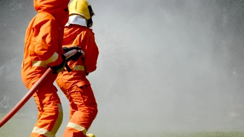 20181027.FireFlighter.P1030767 Stock Footage 154353302