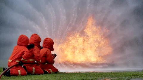 20181027.FireFlighter.P1030786 2 Stock Footage 154353672