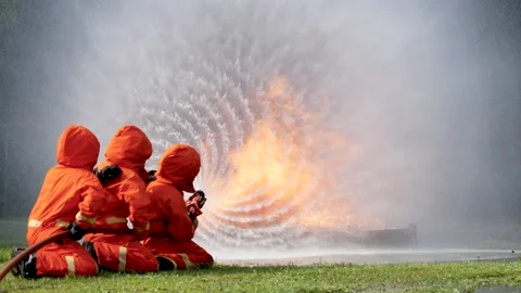 20181027.FireFlighter.P1030786 3 Stock Footage 154353746