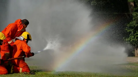 20181027.FireFlighter.P1030796 Stock Footage 154353612