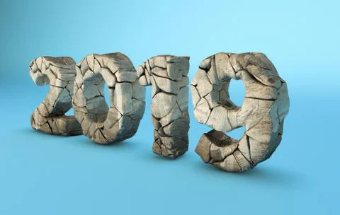 2019 3D Render. Stock-Illustration