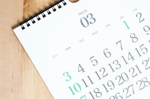 2019 calendar Stock Photos
